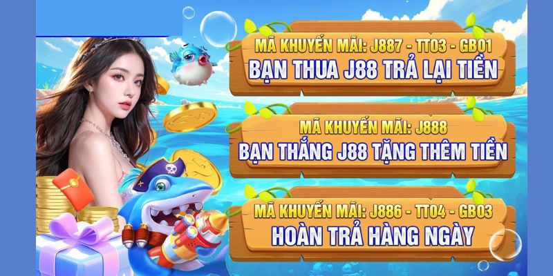 Các bước tham gia chương trình J88 hoàn trả 100% thua cược 