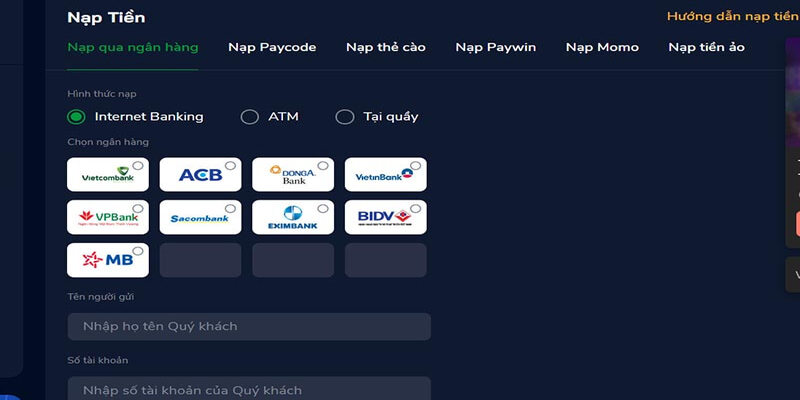 Một số ghi nhớ nhằm giúp thao tác nạp gửi tiền nhanh hơn